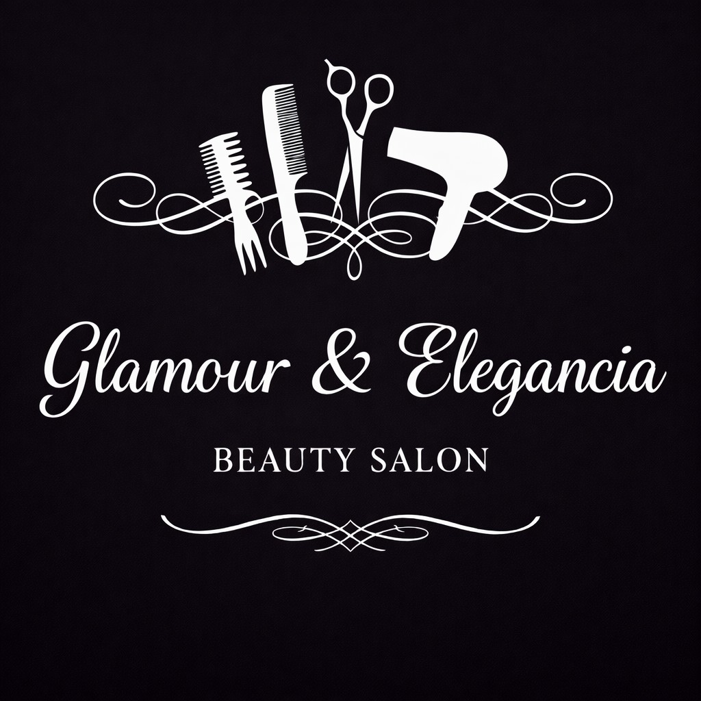 Glamour y Elegancia Beauty Salon Logo