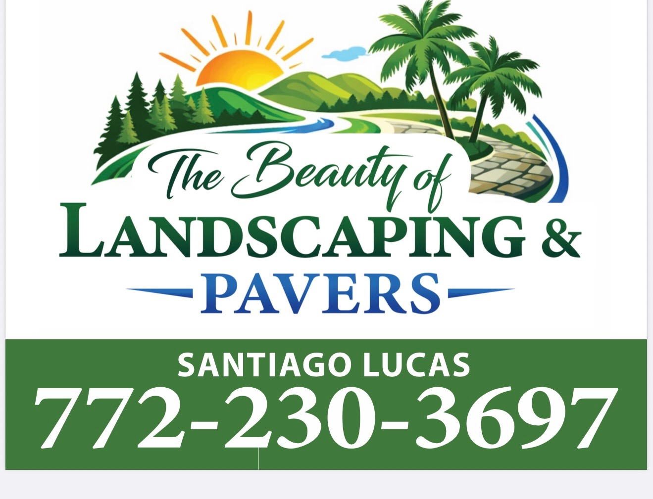 The Beauty Of Landscaping &amp; Pavers Logo