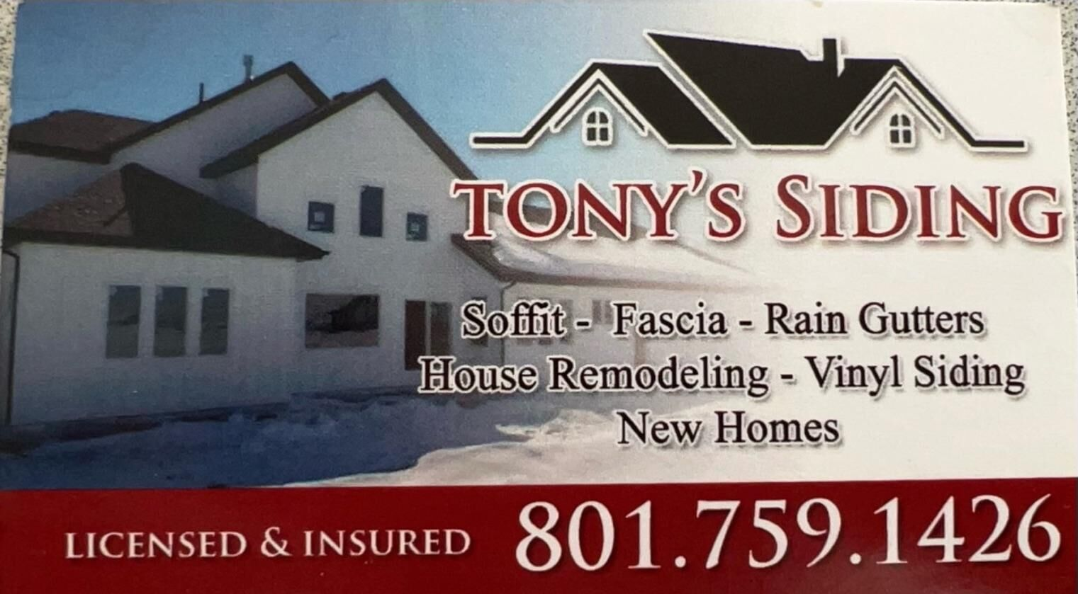 Tony's Siding Logo