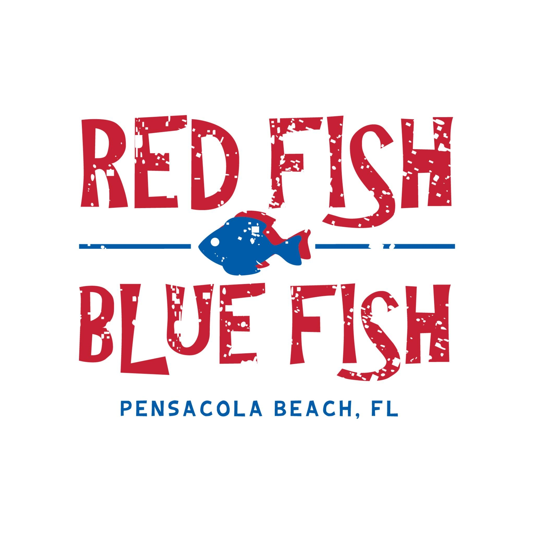Red Fish Blue Fish Pensacola Beach Logo