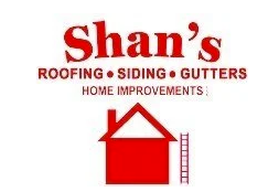 Shan's Roofing Siding and Gutters Logo