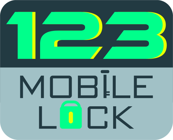 123 Mobile Lock Logo