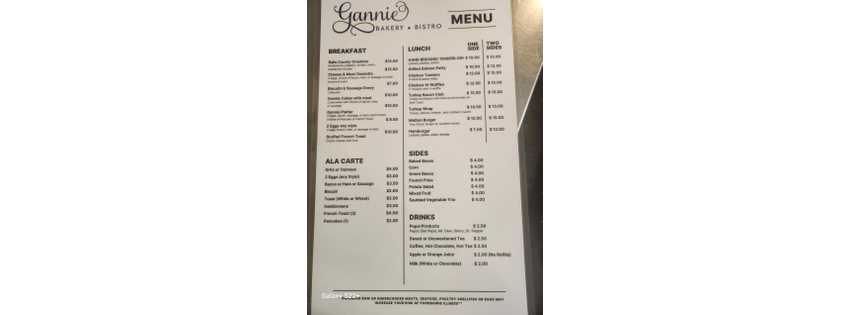 Gannie bakery and bistro
